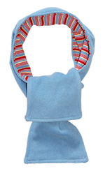 Skjerf (Fleece) Blå med striper Skjerf (Fleece) Blå med striper