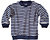 Todelt pyjamas (Interlock og jersey) Marineblå striper og marineblå