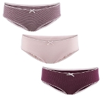 3 stk truser (Finribbet) Fiolett og rosa 3 stk truser (Finribbet) Fiolett og rosa