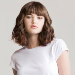 T-skjorte rulleermer dame (Jersey) Hvit