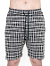 Pyjamas/ shorts for mann (Jacquard) Ruter i sort/grå/naturhvit